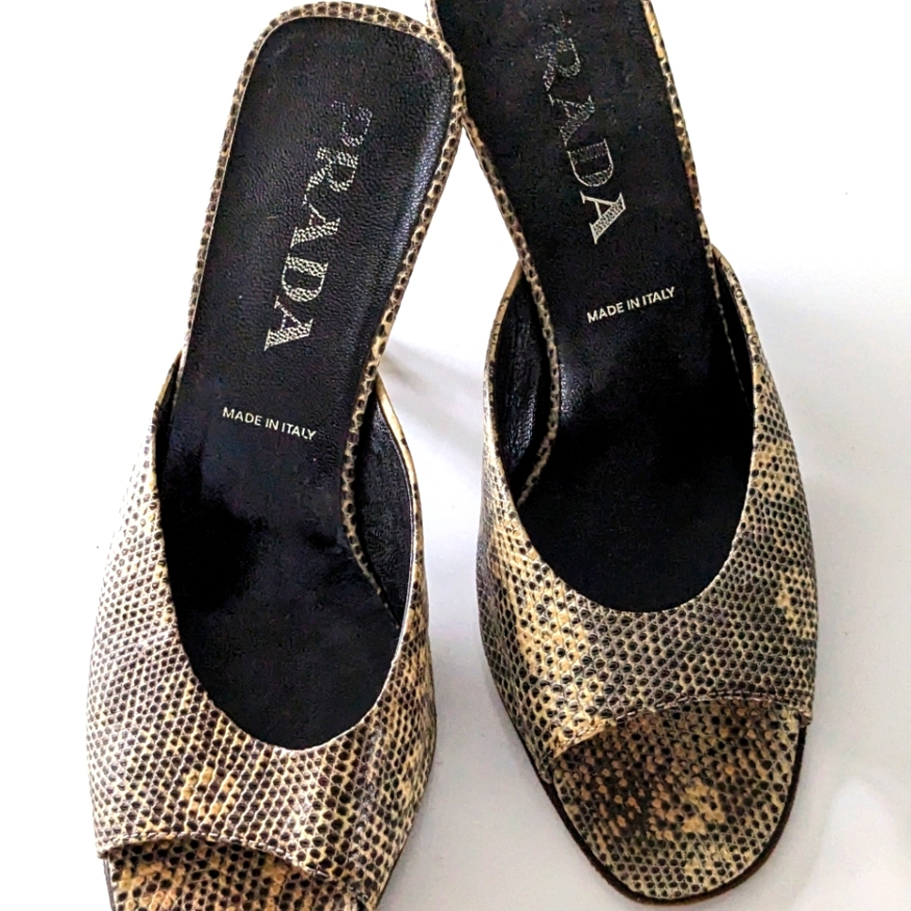 Prada Lizard slide 90s sz36